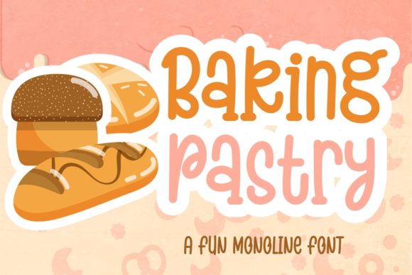 Baking Pastry Font for Editorial Design