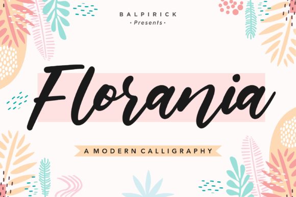Florania: A Handwritten Font for Editorial Design