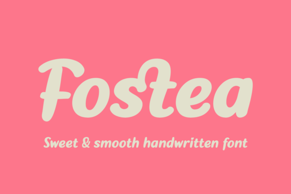 Fostea: A Script Font for Editorial Elegance
