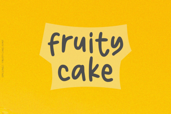Fruity Cake Font for Crafters