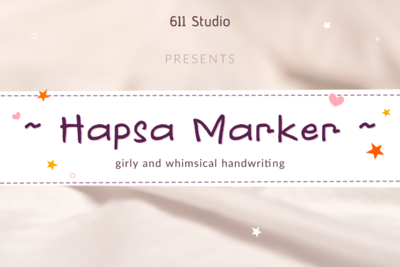 Hapsa Marker: An Elegant Script Font for Editorial Design