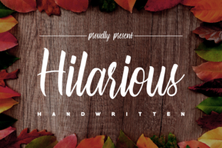 Hilarious: A Handwritten Font for Modern Editorial Design