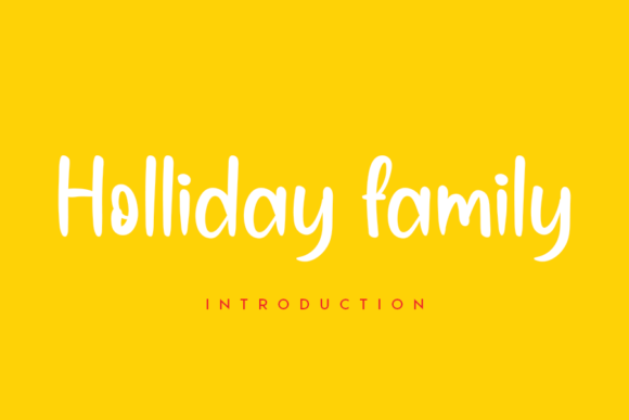 Holliday Family Font for Makers