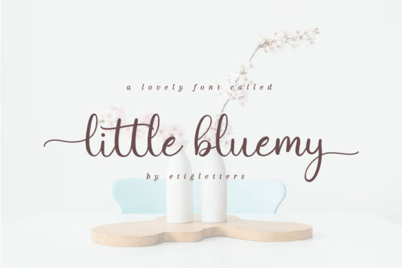 Little Bluemy: A Playful Script Font for Crafters