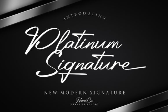 Platinum: A Refined Script Font for Editorial Design