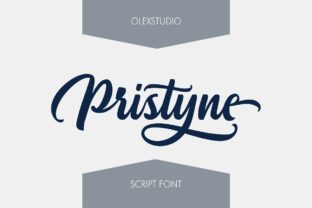 Pristyne Font: Elegant Script for Makers