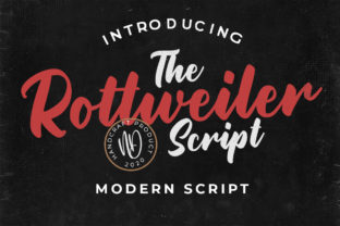 Rottweiler Font: Retro Charm for Crafters