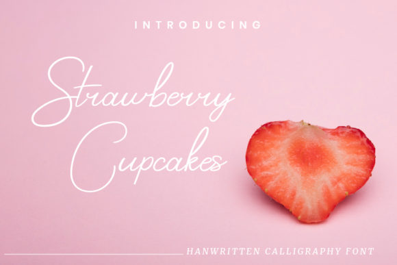 Strawberry Cupcakes: A Modern Script Font for Branding