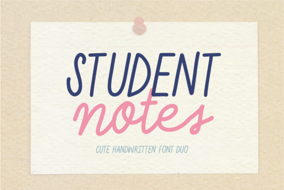 Student Notes: A Handwritten Typeface for Editorial Warmth