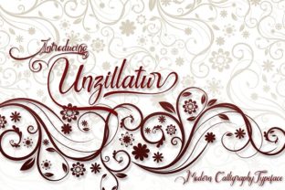 Unzillatur: A Modern Script Typeface for Branding